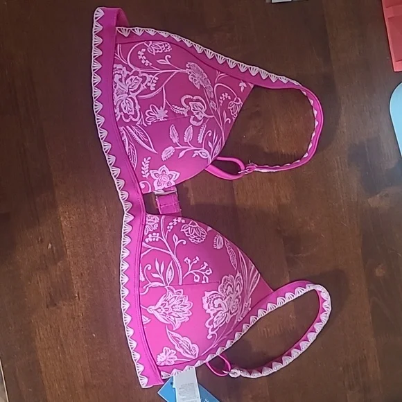 Pink Floral Whipstitch bikini - Picture 5 of 8